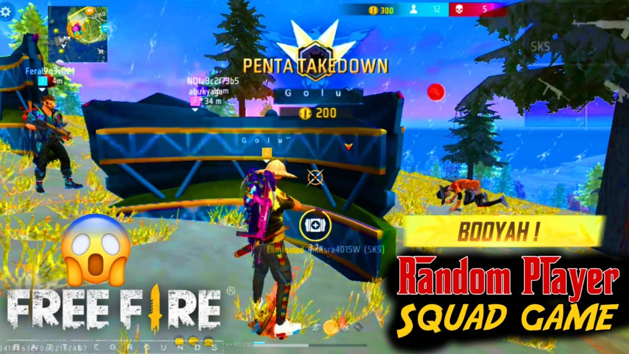 Random Player Squad Game With Best Character Skill! 😱Top 10 BR Rank Push Tips & Tricks 