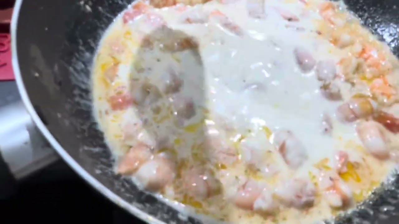 Linguine con camarones estilo laflojaoficial.