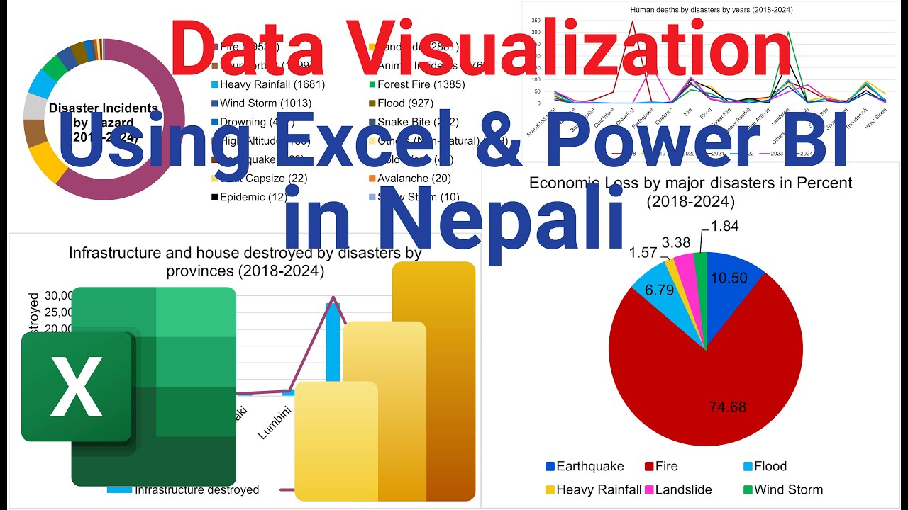 (Nepali) Data Visualization using Excel and Power BI | Data Analysis | ReadingisBest