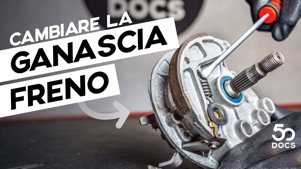 Sostituire la GANASCIA (Pastiglia) Freno posteriori sul Piaggio Ciao, Si e Bravo