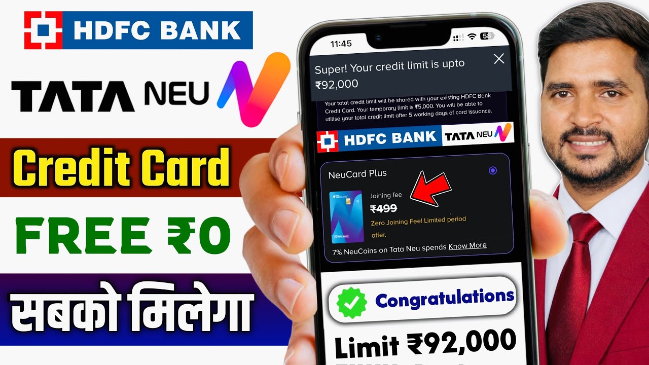 Tata Neu HDFC Bank Credit Card Apply | Tata Neu Plus Credit Card | Tata Neu Infinity Credit Card