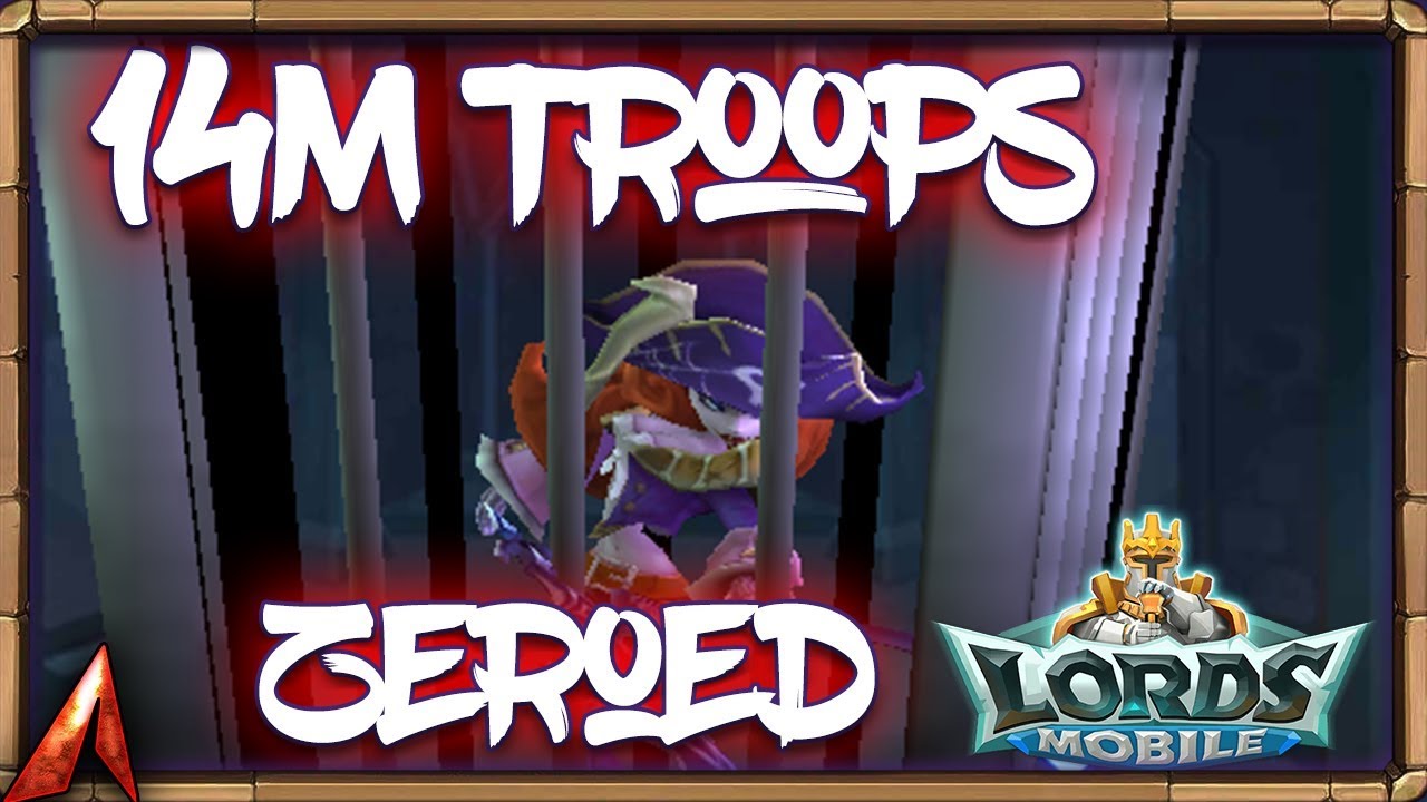 470M Zeroed! 14M Troops Red! Lords Mobile