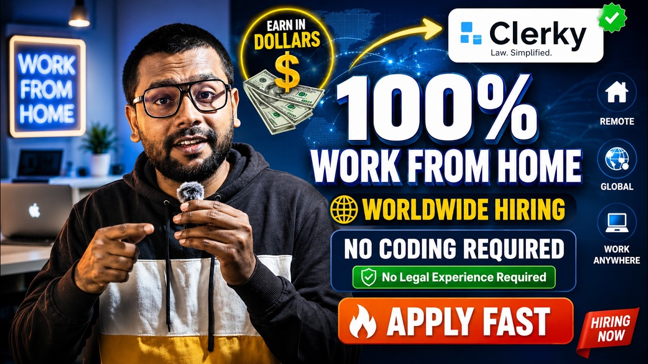 Удаленная работа 100%🔥 | По всему миру | Подходит для новичков | Вакансия в Clerky