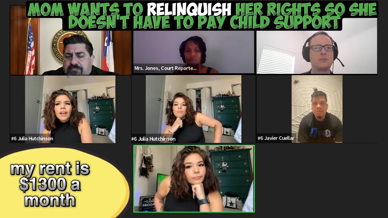 Mom wants to Relinquish her Rights so she Doesnt have to PAY Child Support