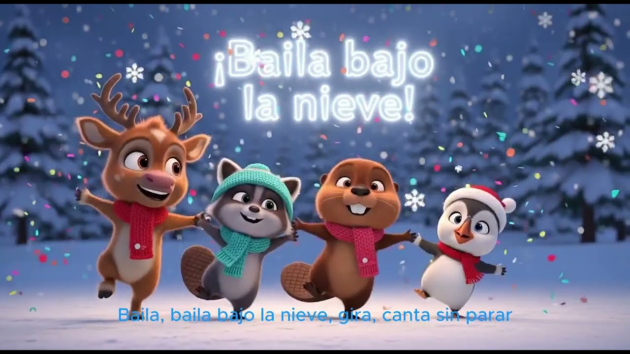 ❄️ Canciones Infantiles – El Baile de la Nieve Amigos del Invierno ❄️