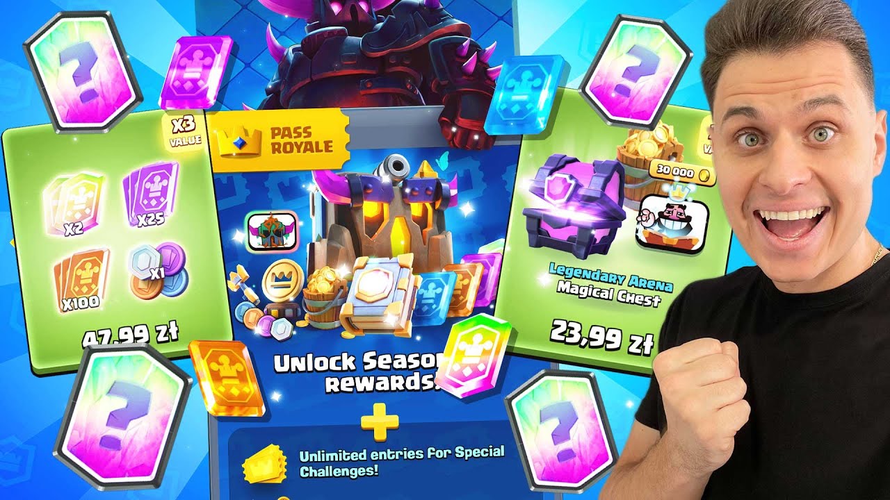 4 Nowe LEGENDY i BOOK od BOOKS w KARNECIE! Sezon 22 w Clash Royale