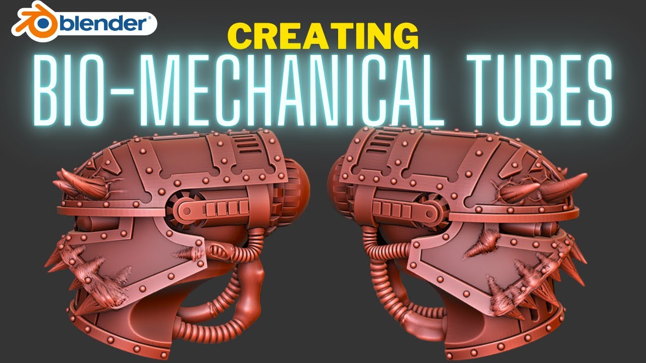 Создание биомеханических трубок в Blender / Chaos Tubes