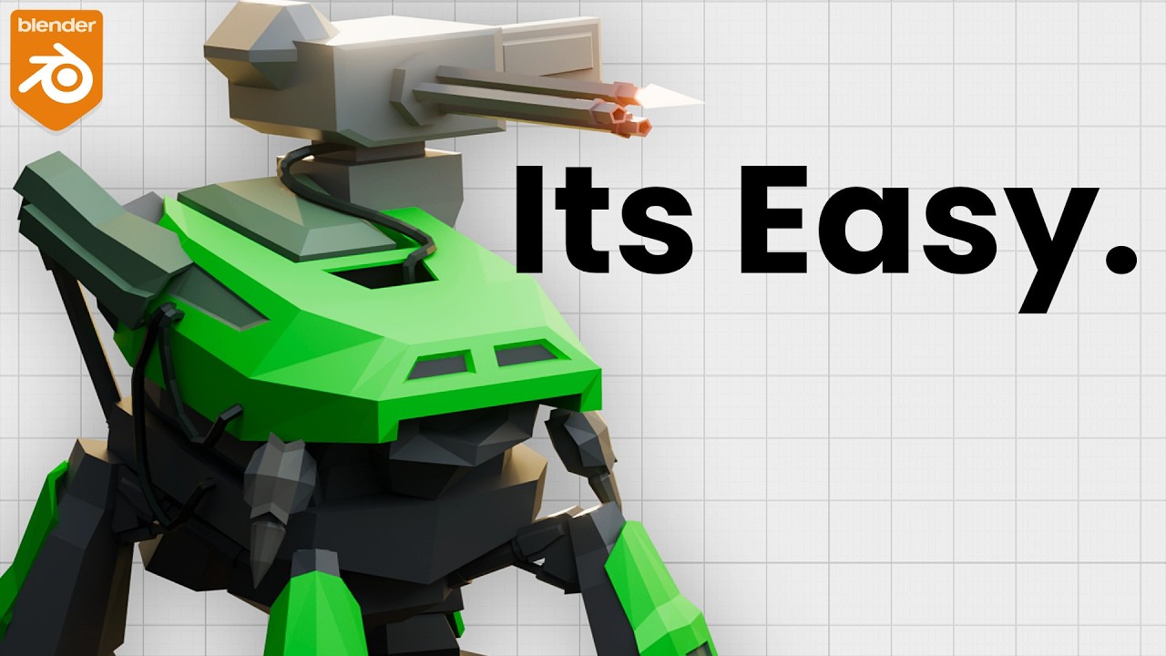 How to make low poly art in blender