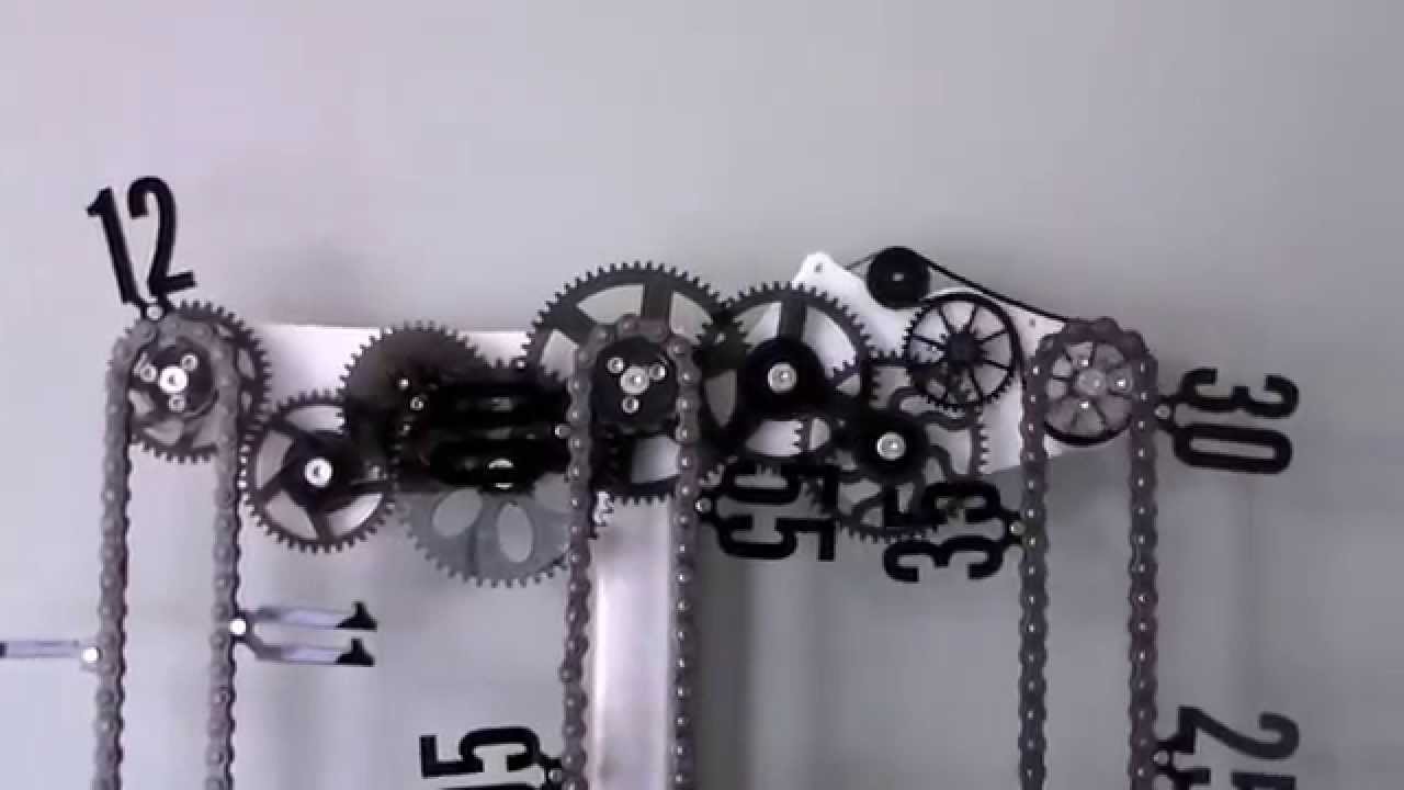 Triple Gear Chain Clock