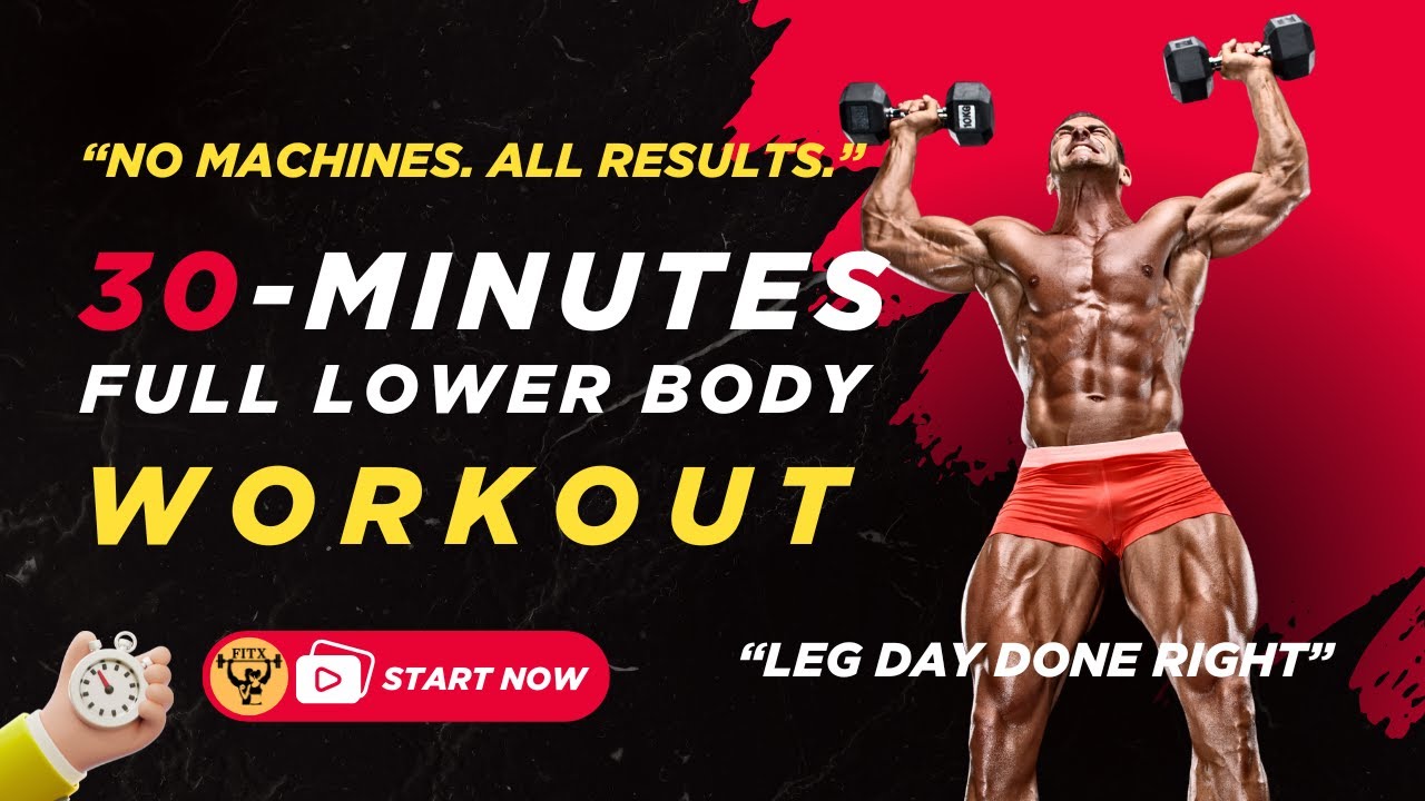 Build Powerful Legs With Just Dumbbells ,Full Lower Body Workout | No Machines 