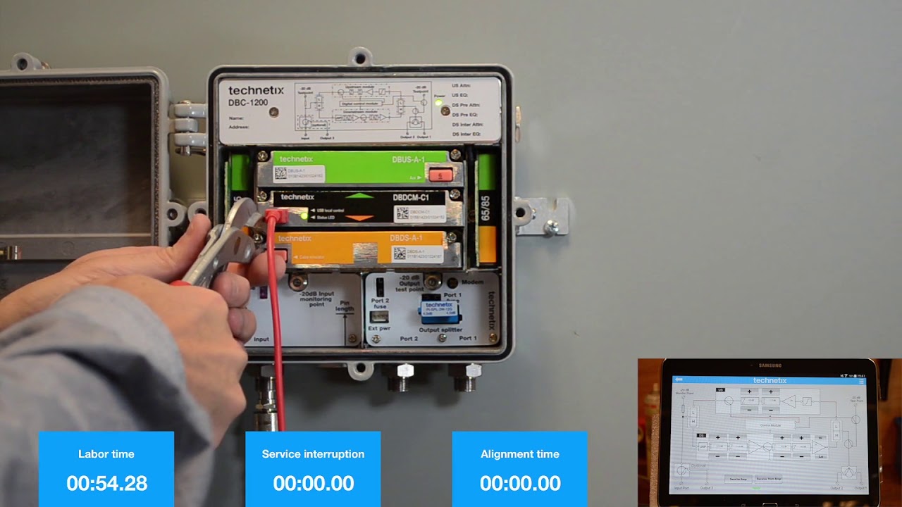 Technetix DBC-1200: Replacing the downstream module