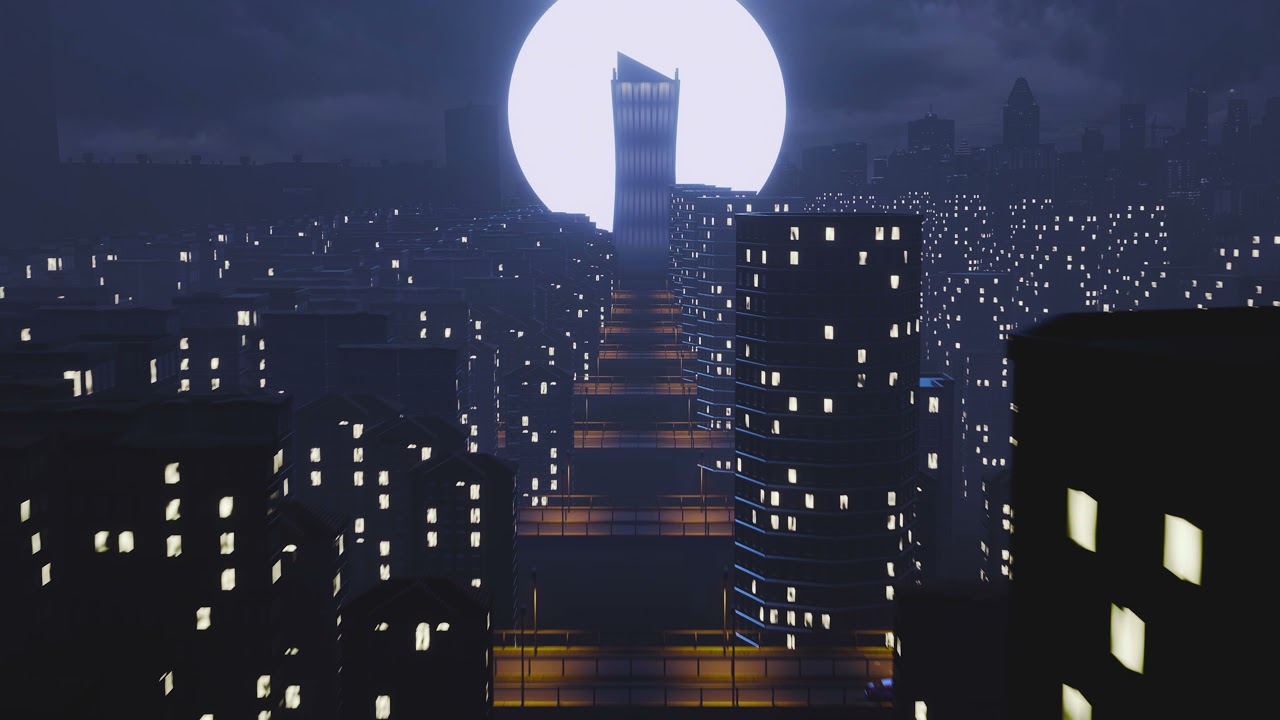 [4K] City Night Time Loop - Clean Visuals
