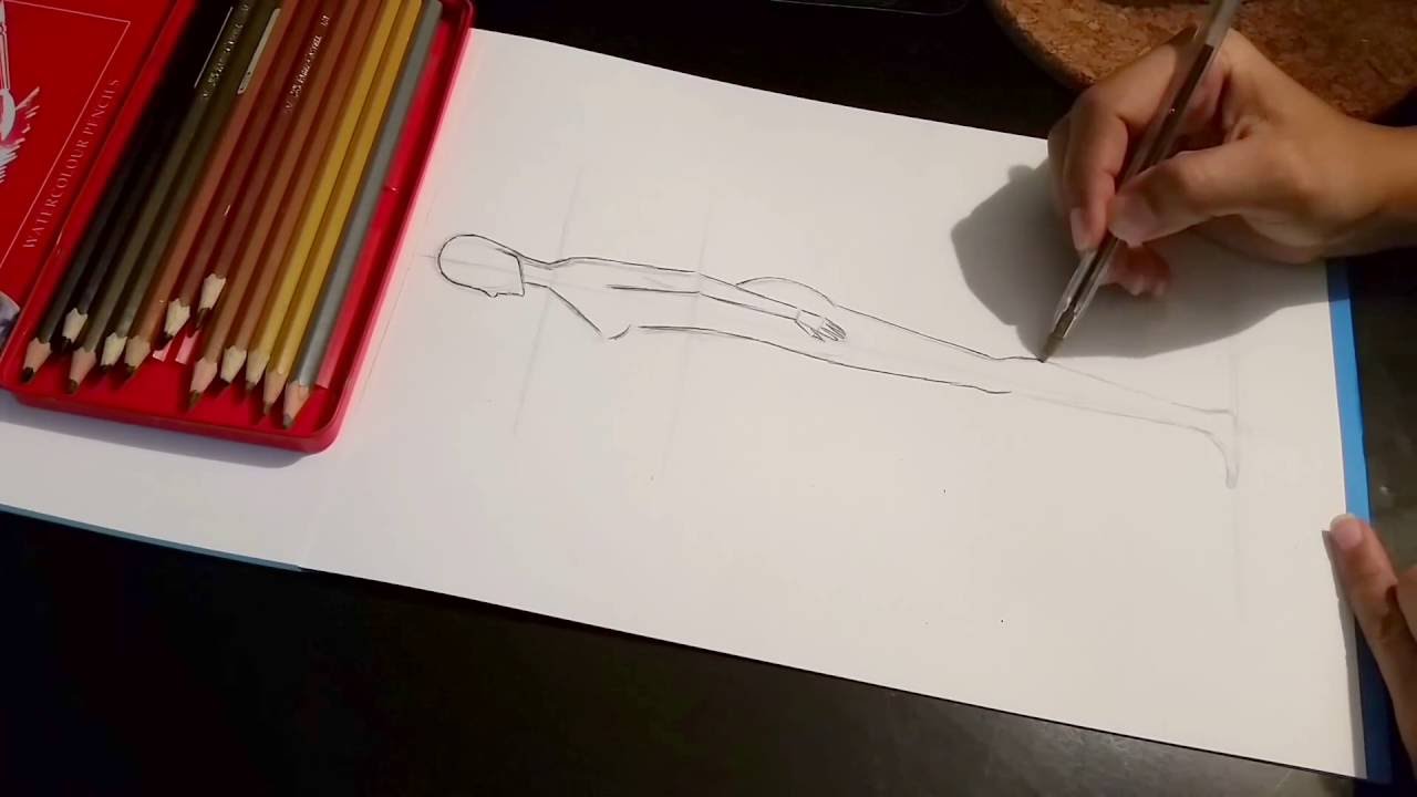 تعلم رسم المانيكان مع بيرو  للمبتدئين | وضعية الوقوف من الجنب