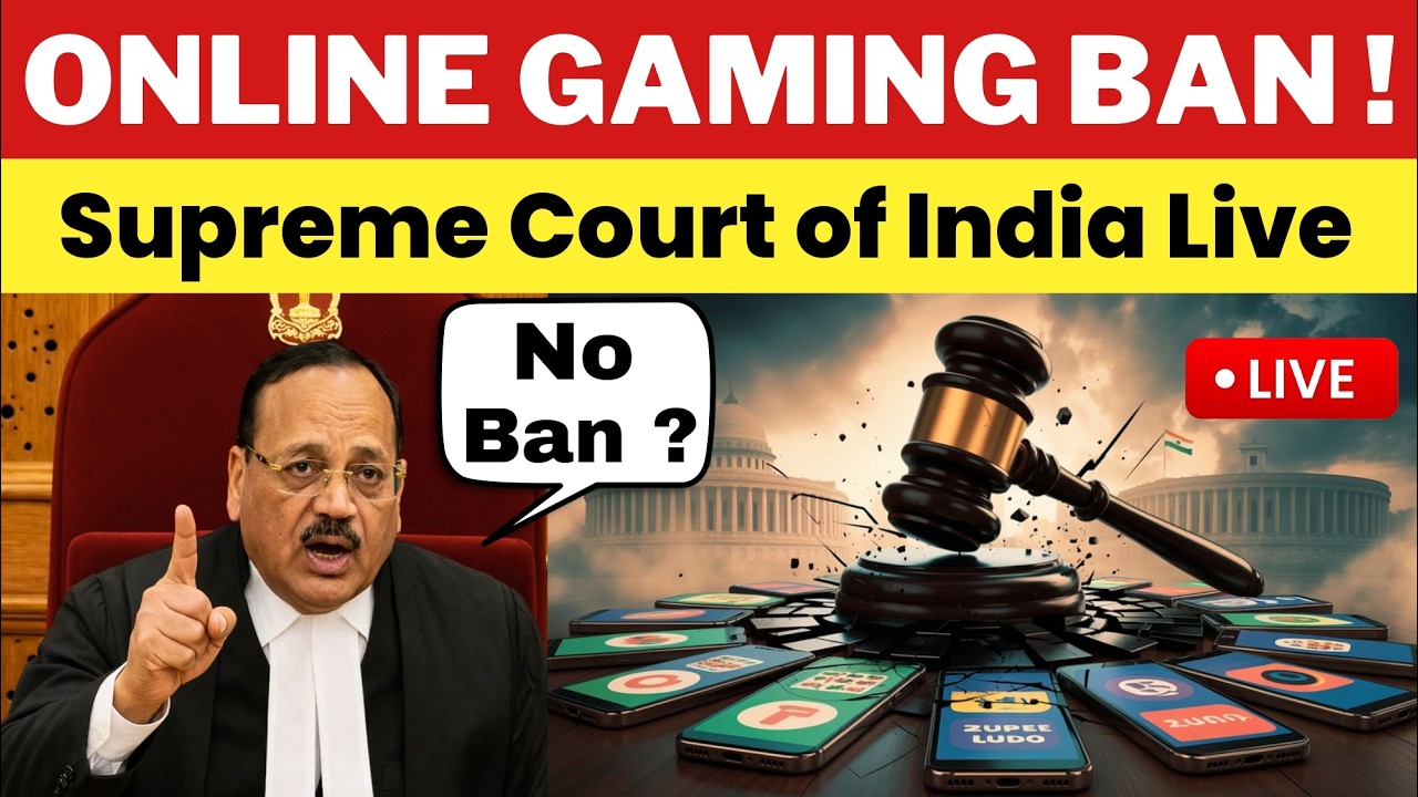 ONLINE GAMING BAN &mdash; FINAL JUDGEMENT DAY🔥| SUPREME COURT LIVE | #dream11 #rummy #onlinegaming #rmg