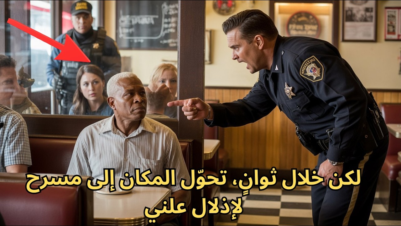 شريف عنصري يعتدي على رجل أسود مسن داخل مطعم… دون أن يعلم أن ابنه مقاتل قوات النخبة البحرية