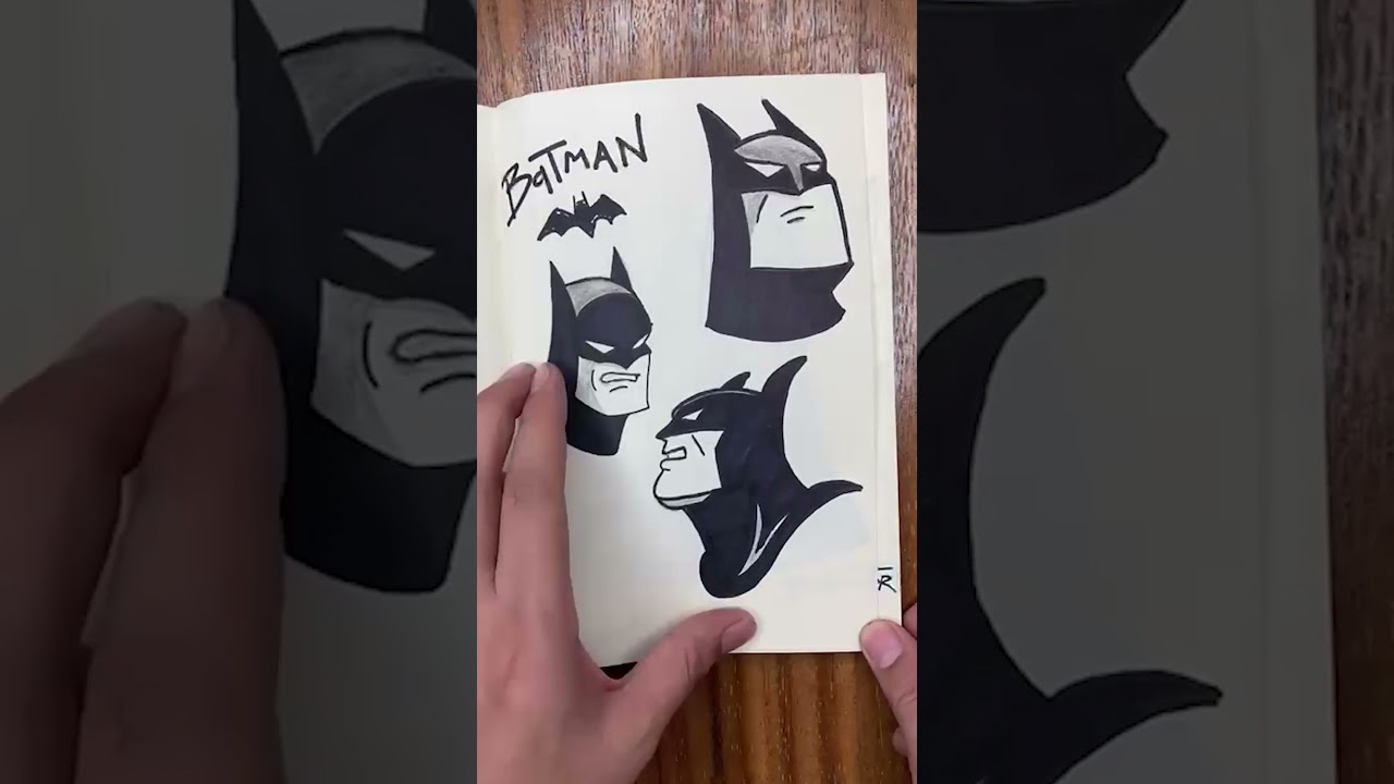 #shorts how to draw batman the animated series / como dibujar a Batman la serie animada