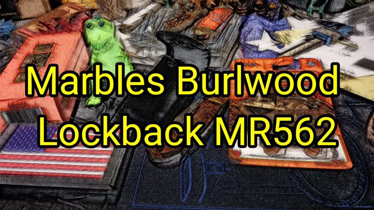 (981) Marbles Burlwood Lockback MR562