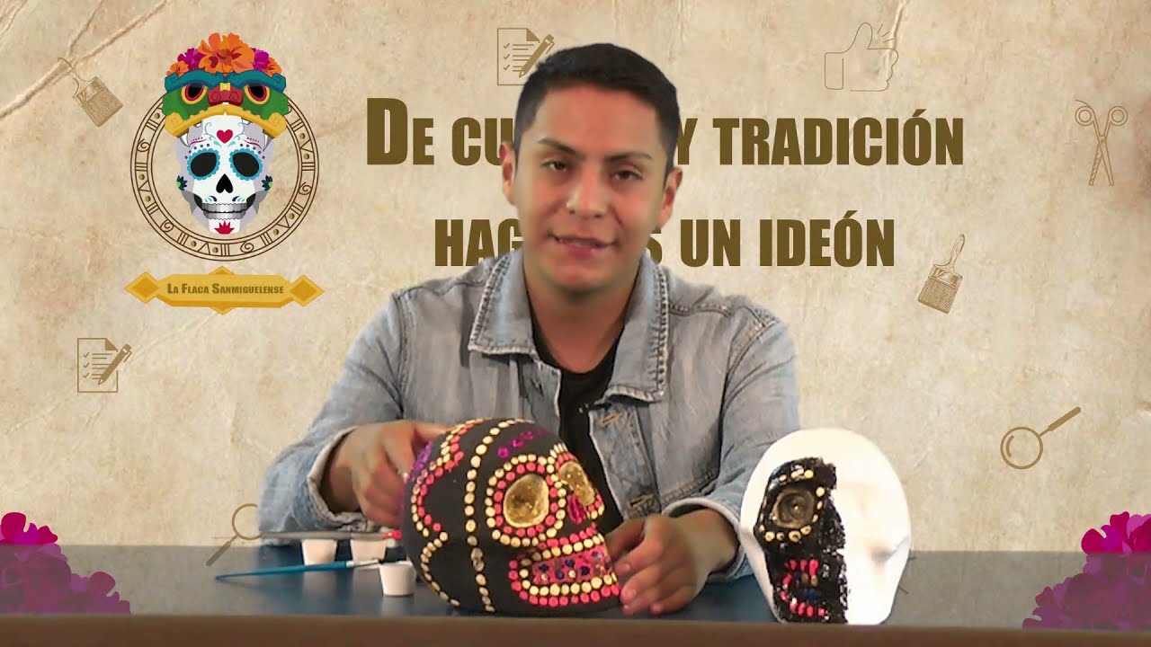 Cómo decorar un cráneo para la ofrenda de nuestros fieles difuntos, Fernando te dice cómo.