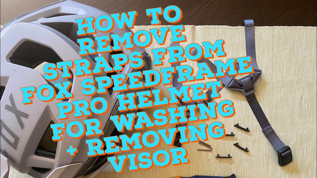 How to remove straps and visor from FOX Speedframe Pro helmet