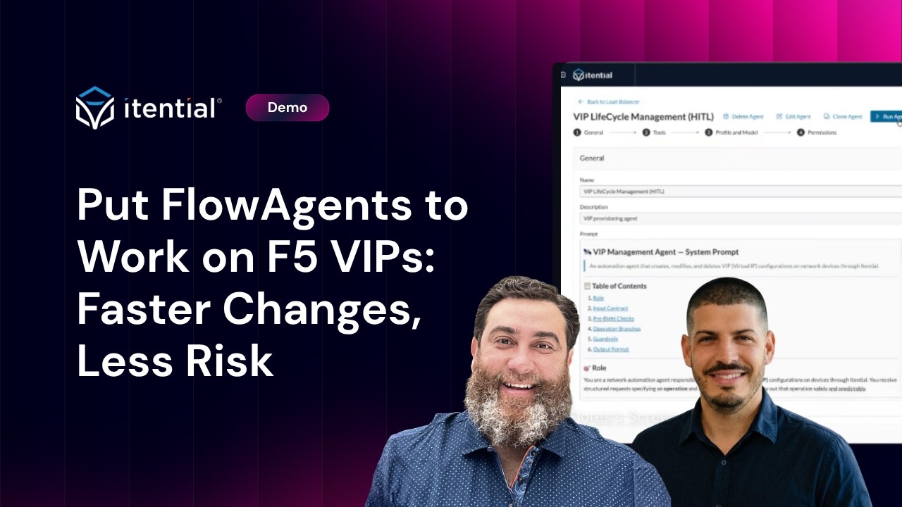 Put Agents to Work on F5 VIPs: Faster Changes, Less Risk