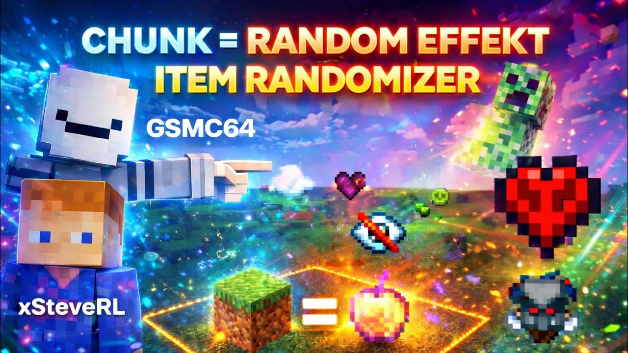 CHUNK= RANDOM EFFEKT + ITEM RANDOMIZER In Minecraft!  | Part #001 |