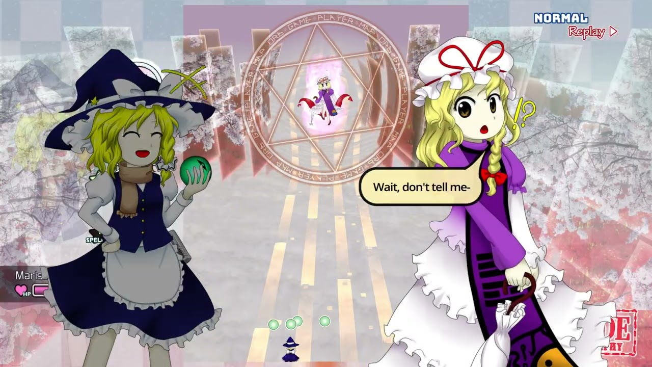 東方覚醒珠 ~ Fan-made Virtual Autography - Marisa (Normal-Continuous play)