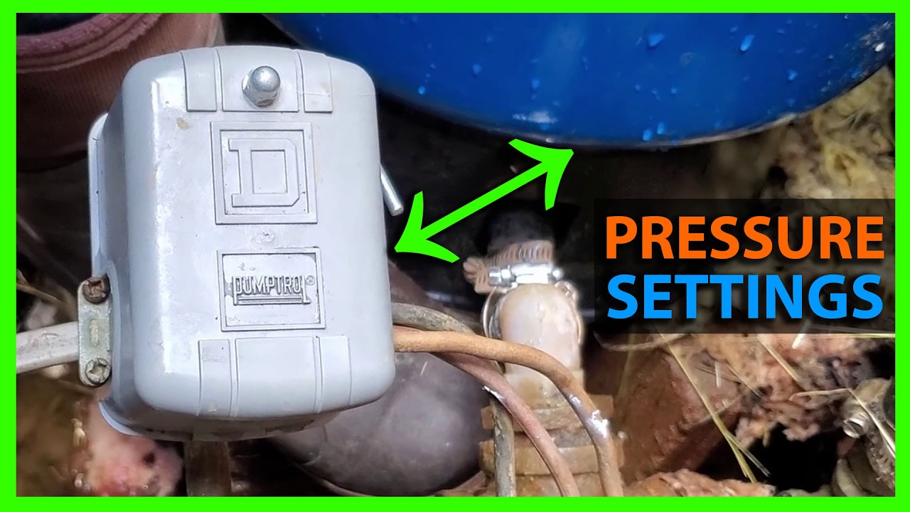 How To Adjust Well Pressure Switch Cut In/Out & Tank Air Pressure for Manual/Auto Pressure Switch
