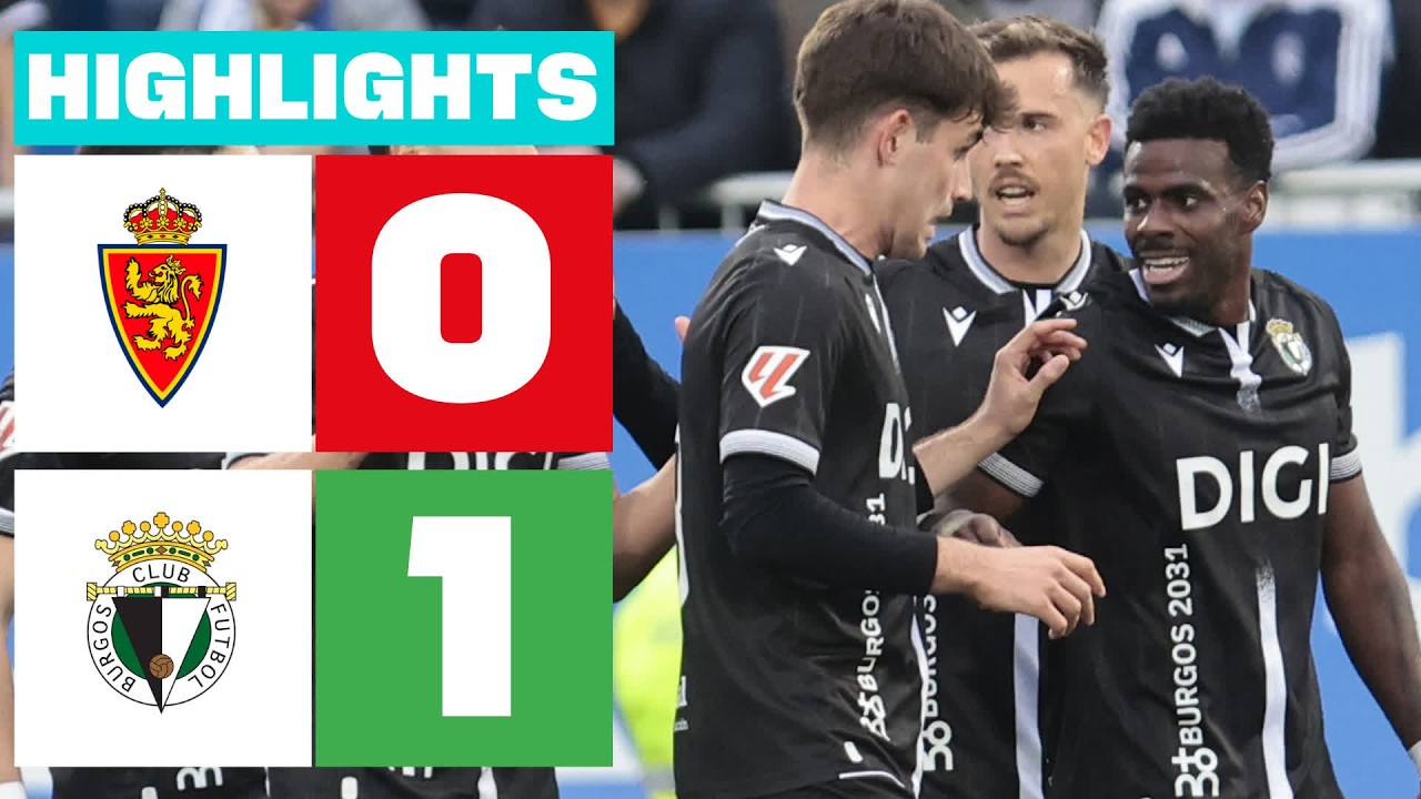 REAL ZARAGOZA 0 - 1 BURGOS CF | RESUMEN LALIGA HYPERMOTION