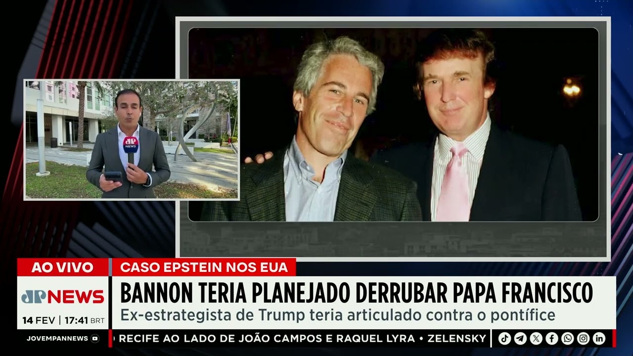 Caso Epstein: Bannon teria planejado derrubar Papa Francisco | JP Internacional