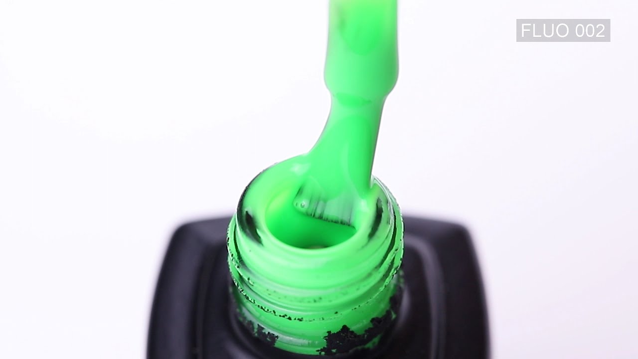 Гель-лак Kira Nails FLUO 002 (салатовый, флуоресцентный), 6 мл