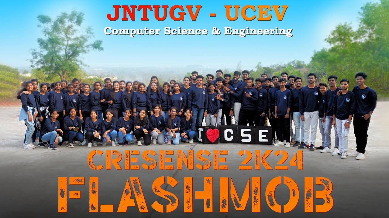 CreSencE 2K24 | Flash Mob | Dept of CSE | JNTUGV | Vizianagaram | National Level Technical Symposium