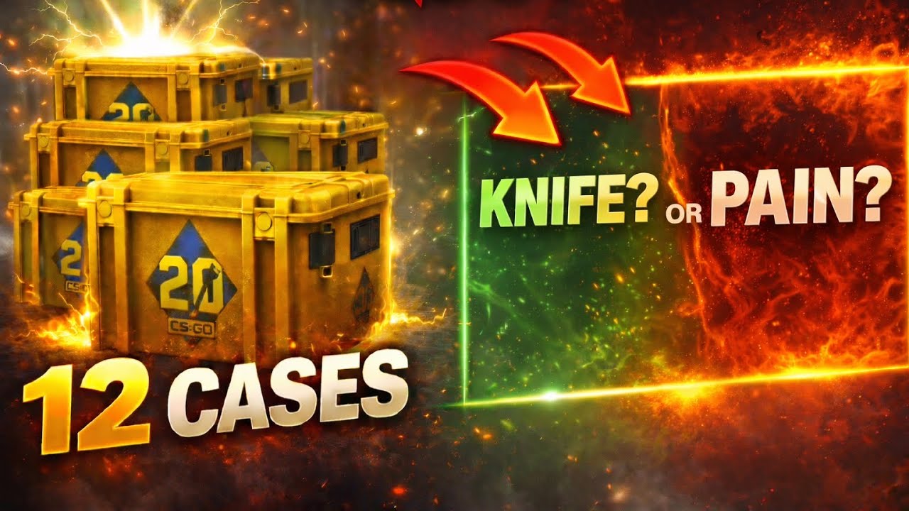 EP1: opens 12 CS2 cases… knife, gloves, or pain?