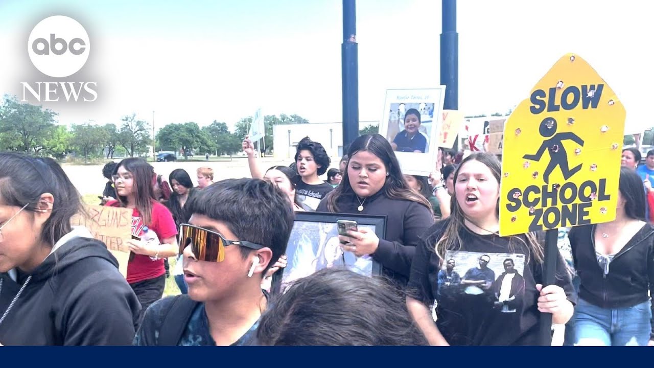 Students in Uvalde walkout to protest gun violence
