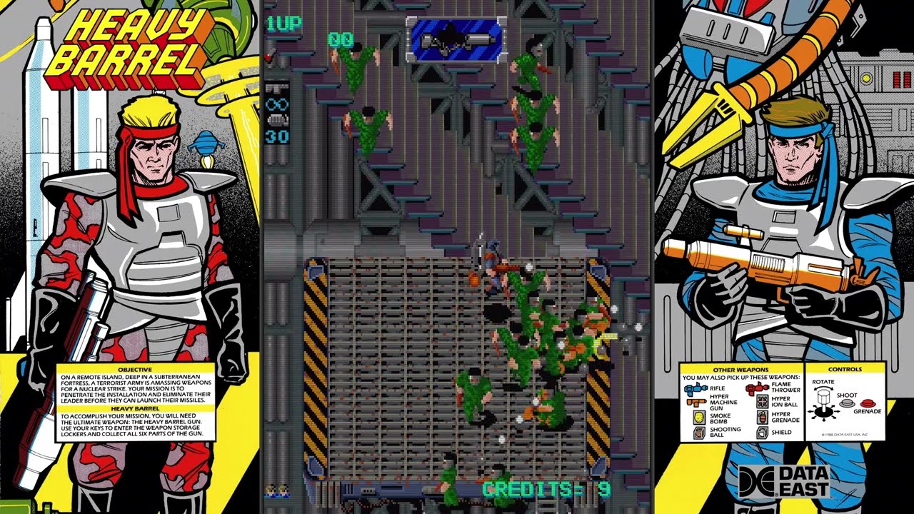 Heavy Barrel - Arcade - LongPlay - Data East - 1987
