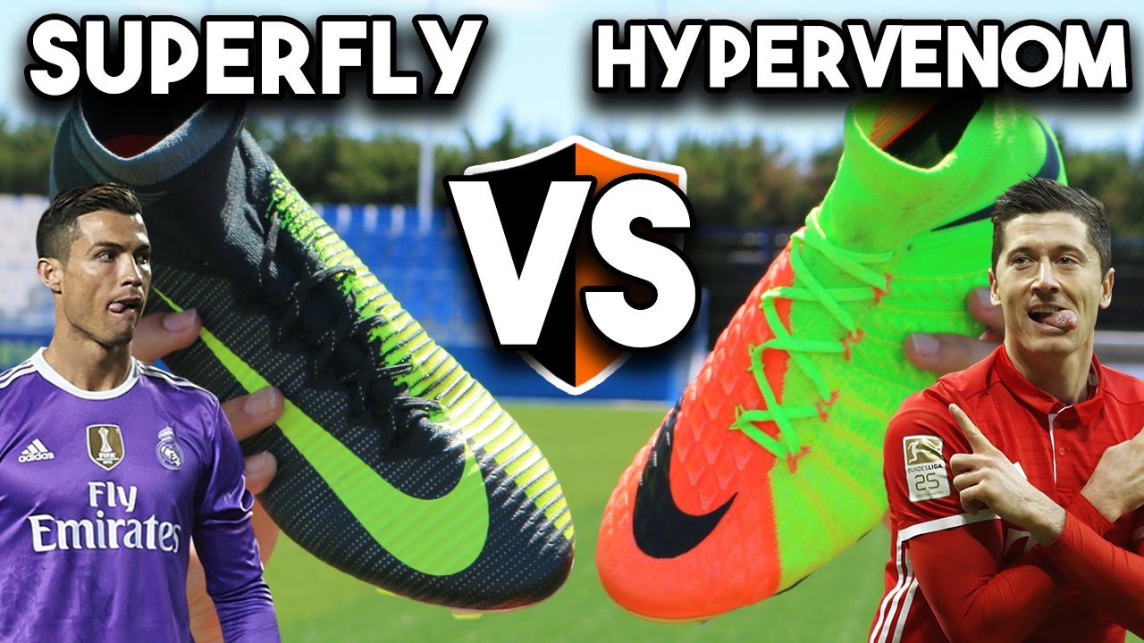 Hypervenom 3 vs CR7 Superfly Boot Battle - Ronaldo v Lewandowski Soccer Cleats