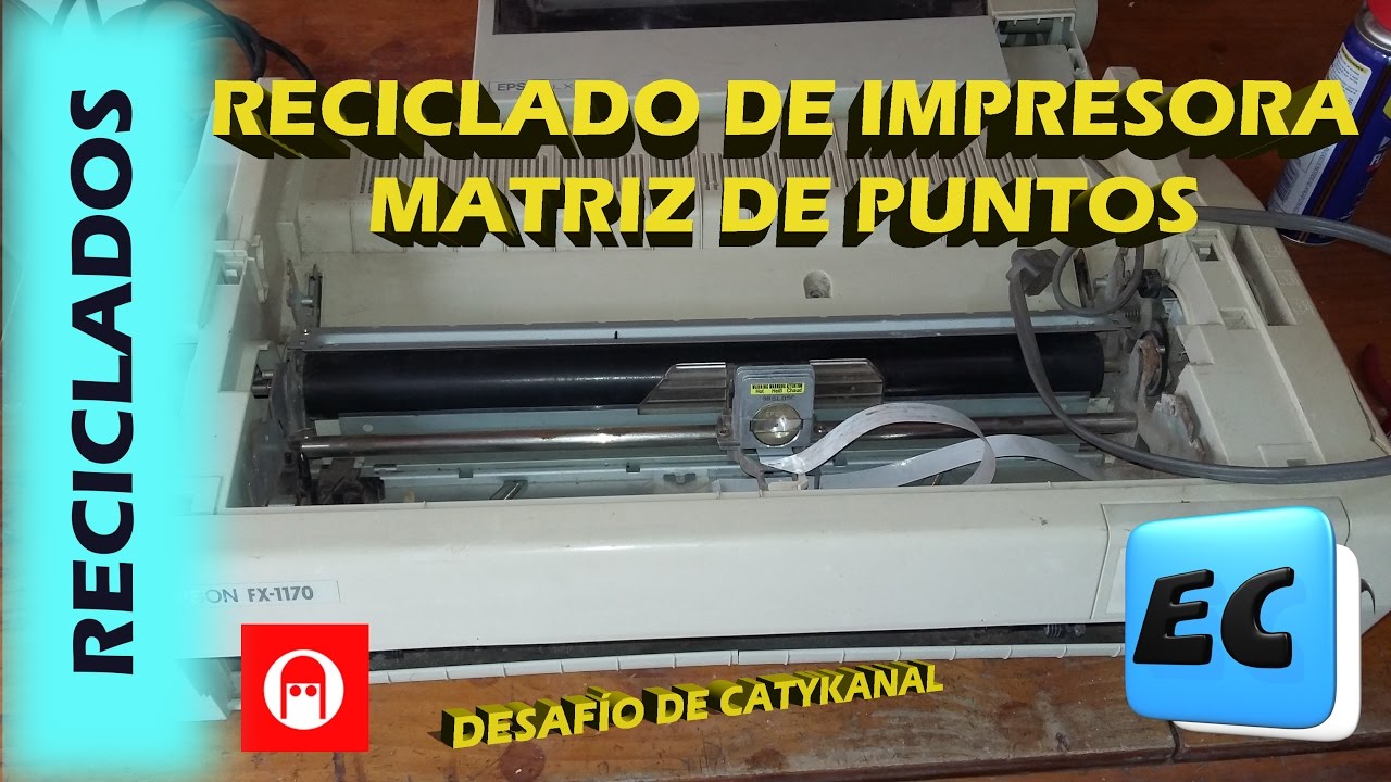 Que se puede hacer con una impresora matriz de puntos vieja o rota. RECICLADO