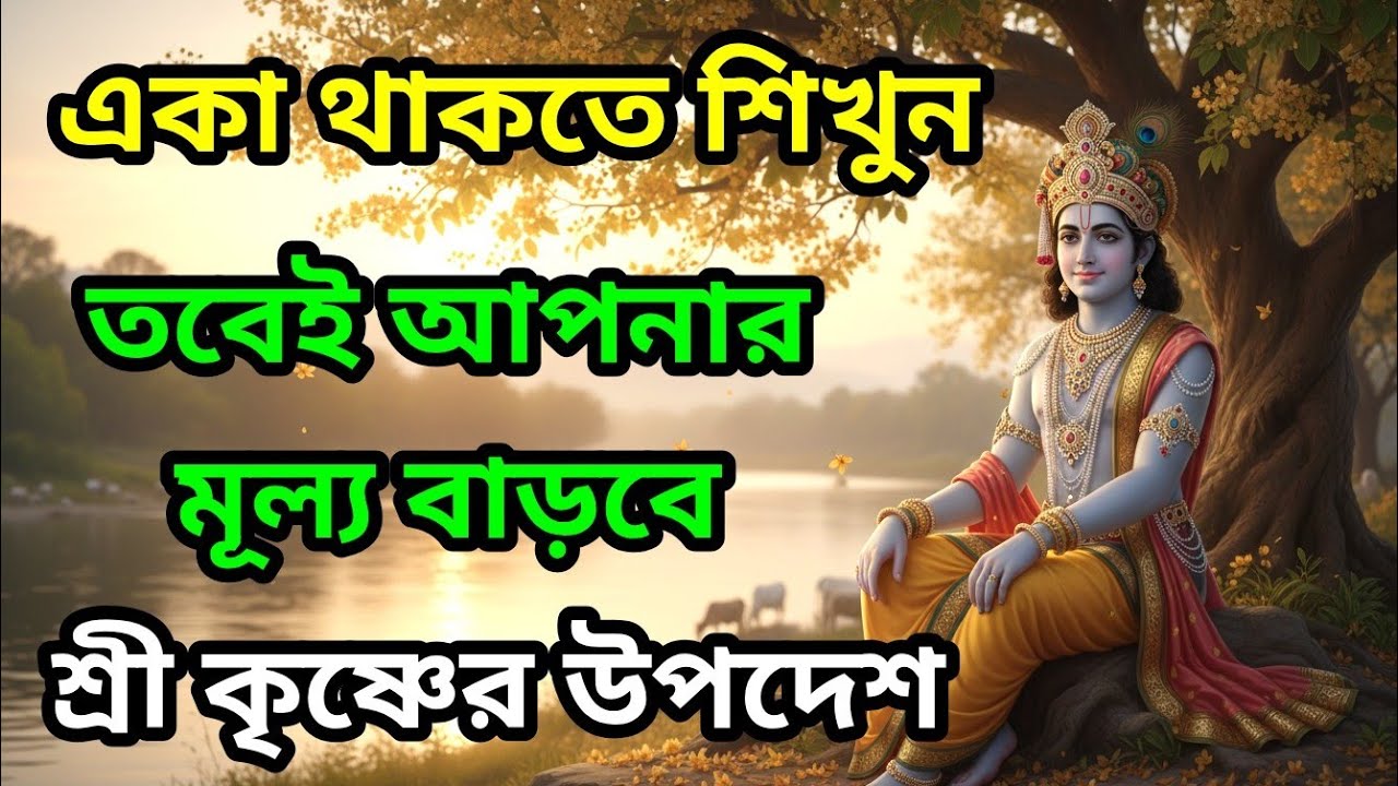 একা থাকতে শিখুন, তবেই আপনার মূল্য বাড়বে | শ্রী কৃষ্ণের উপদেশ Kannada Bhagavad Gita | Krishna speech