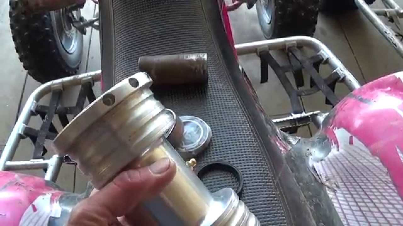 TRX300ex rear carrier dual row to single row bearing swap