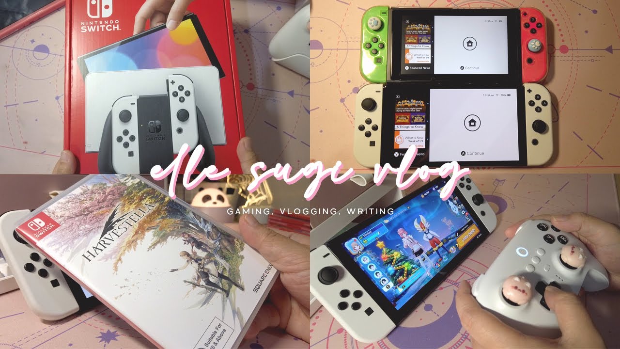 nintendo switch unboxing 2023, hello new year ✨