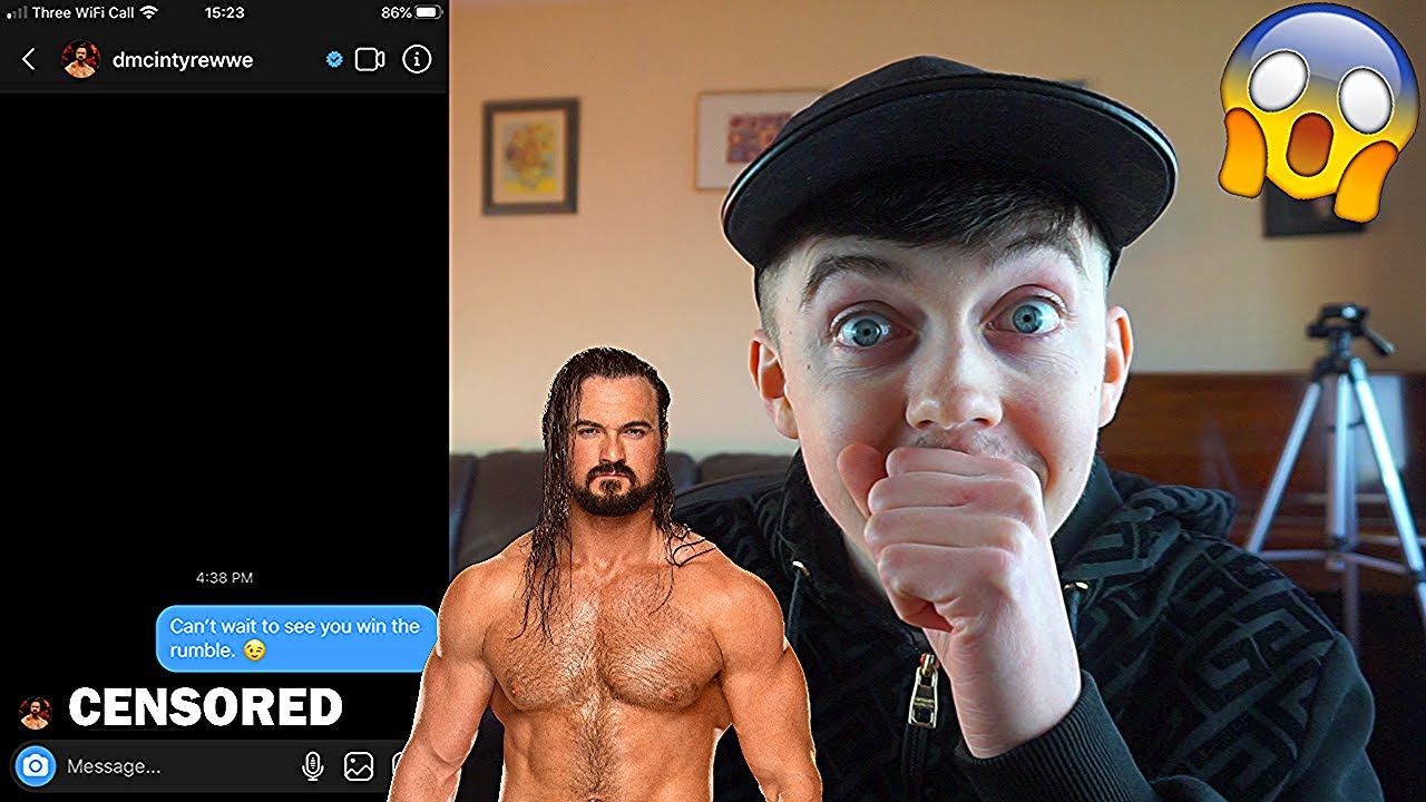 DREW MCINTYRE TOLD ME HE WOULD WIN THE RUMBLE! (DM'ing WWE SUPERSTARS)