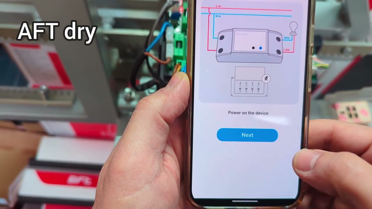 AFT dry покрокове підключення wi-fi реле для автоматики воріт