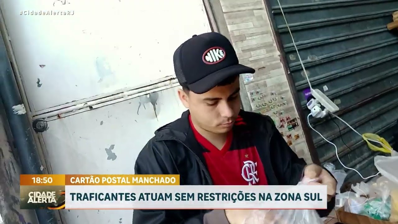 TR@FICANTES ATUAM SEM RESTRIÇÃO NA ZONA SUL DO RIO
