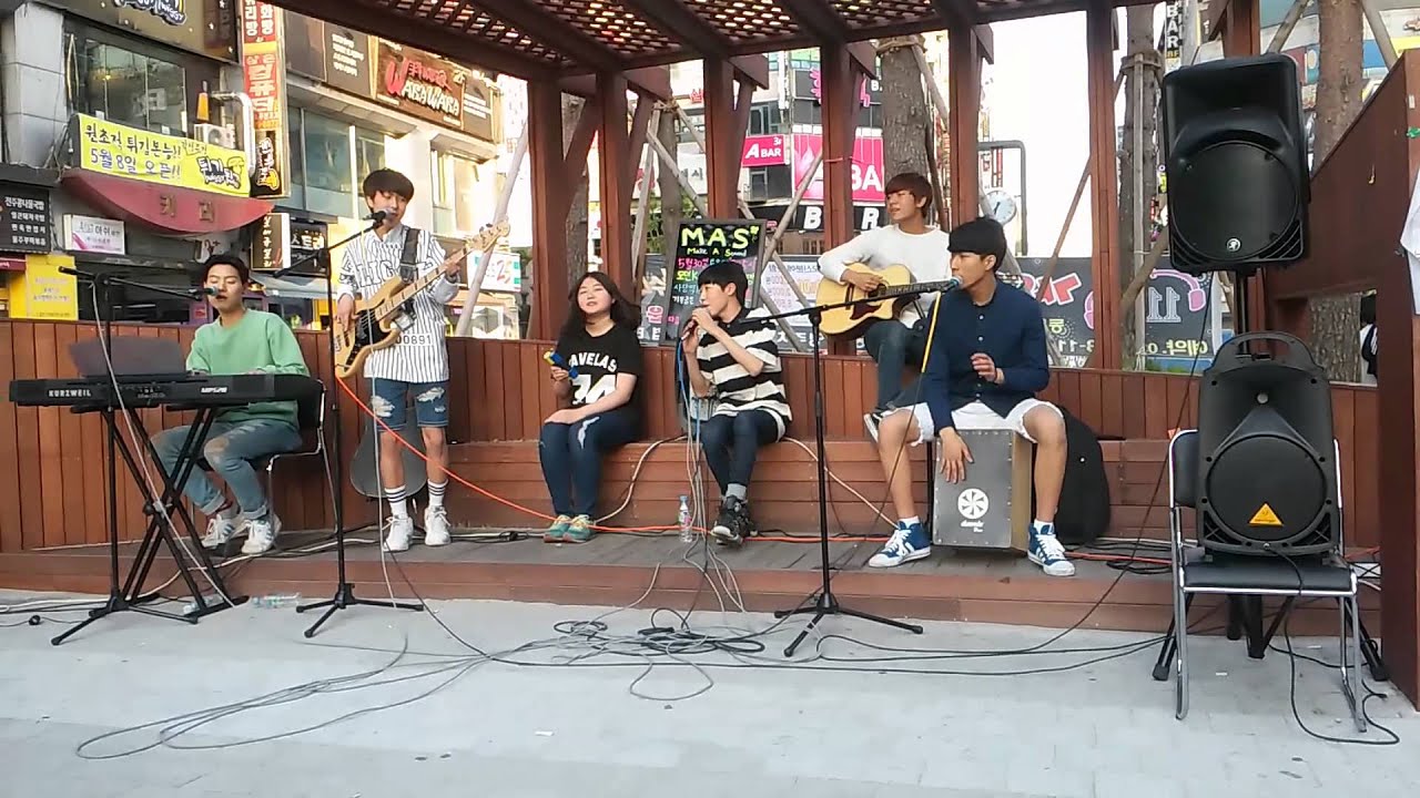 150517 밴드 마스(M.A.S)홍대놀이터 버스킹영상 - Happy