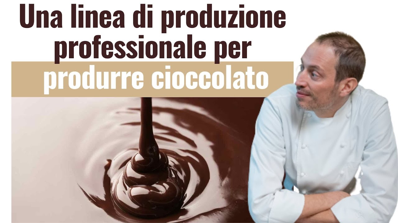 Una linea di produzione professionale per produrre cioccolato
