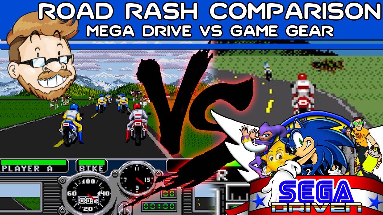 Road Rash Mega Drive vs Game Gear Face Off! | SEGADriven