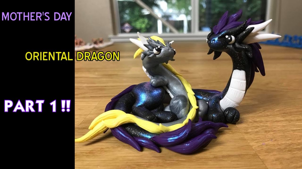 Mother's Day Oriental Dragon and Baby Luna || Polymer Clay Dragon PART 1 !!