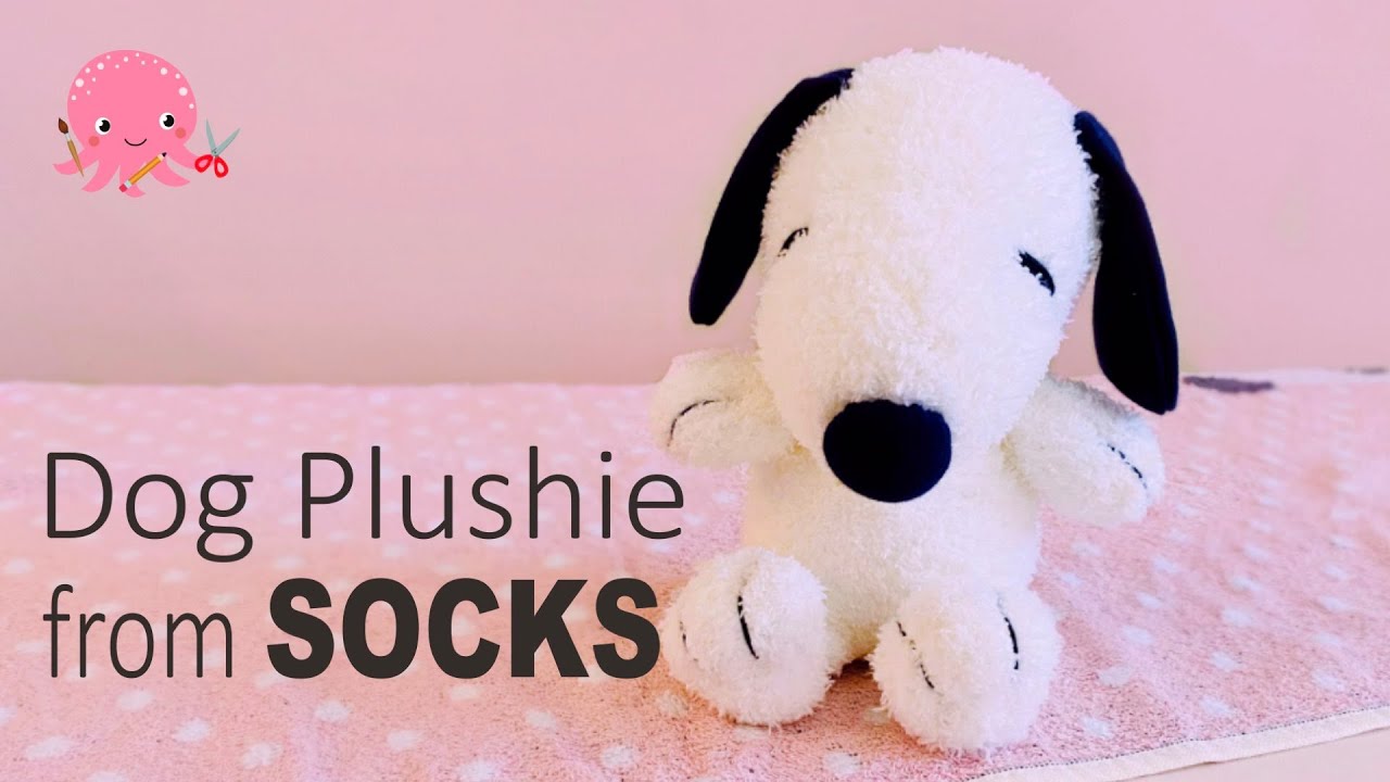 Snoopy Dog Plushie | How to Make Sock Plushie