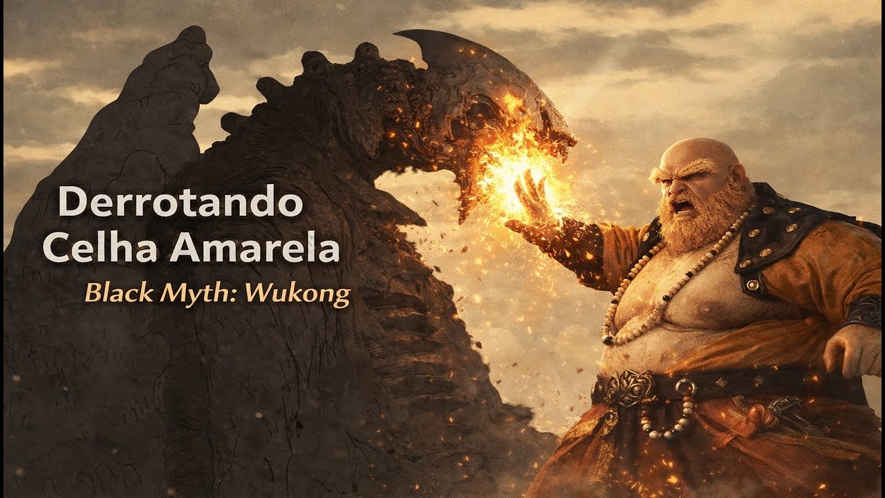 derrotando Celha Amarela black myth wukong (video final completo)