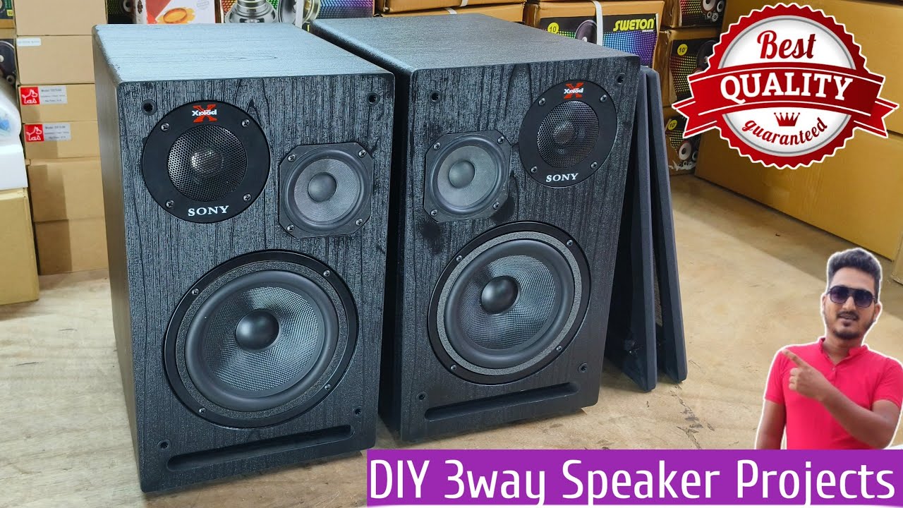 DIY 3way Bookshelf Speakers Making 