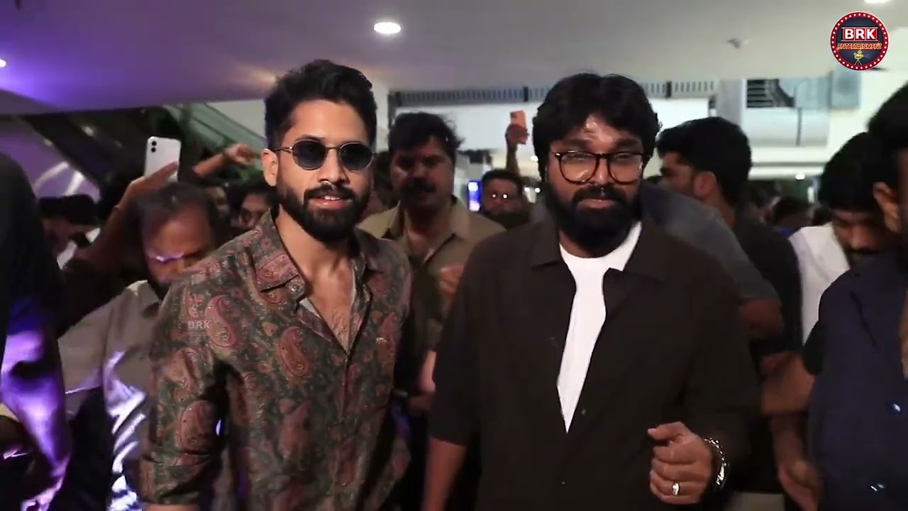 Hero Naga Chaitanya Entry at Vrushakarma Glimpse Launch Event |@BRKEntertainments
